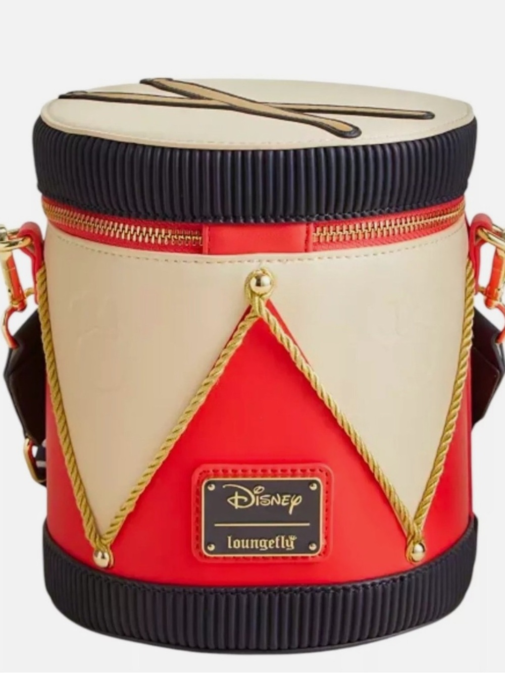 Brand New Disney Loungefly Minnie Mouse Drum Crossbody Bag - Picture 2 of 16